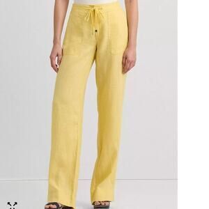 Ralph Lauren Wide Leg Linen Pants